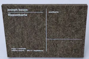 Joseph Beuys - Filzpostkarte – Multiple – Filz mit Siebdruck kopen? Bied vanaf 25!