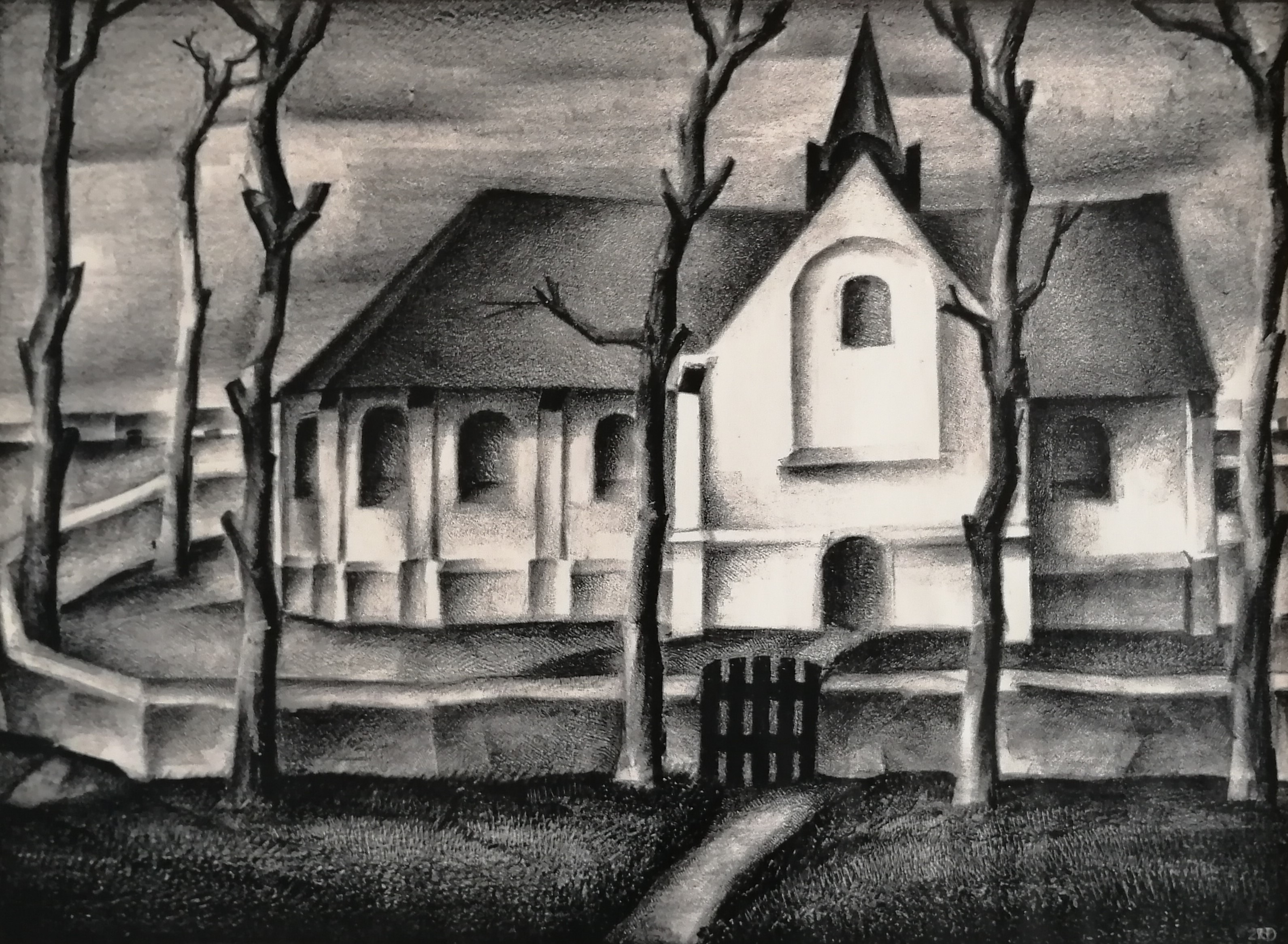 Aart van Dobbenburgh - Kerkje in St. Pancras verkocht voor € 70!