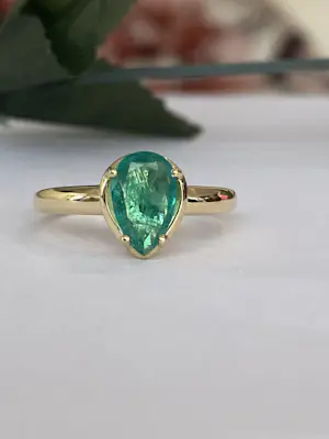1,5 karaat smaragd cocktail geelgouden ring kopen? Bied vanaf 1000!