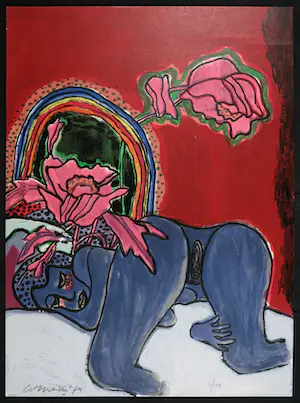 Corneille - Zeefdruk, Naakt kopen? Bied vanaf 100!