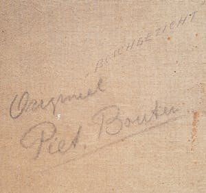 Piet Bouter - Boschgezicht, olieverf op doek (ingelijst) kopen? Bied vanaf 1!