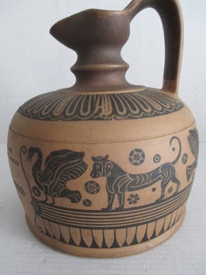 Niet of onleesbaar gesigneerd - Keramische whisky kruik kopen? Bied vanaf 1!