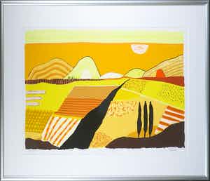 Ronald Boonacker - Zeefdruk, Spoleto I - Ingelijst (Groot) verkocht voor € 70!