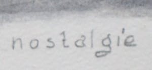 Peter Nagel - Aquarel: Nostalgie - 1976 kopen? Bied vanaf 45!