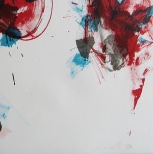 Ger Lataster - Kleurenlitho ' In het atelier' kopen? Bied vanaf 95!