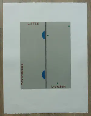 Reinier Lucassen - #LITTLE FONTANABLAUW # 1991, genummerd/gesigneerd, mint- kopen? Bied vanaf 95!