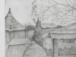 Jo Bezaan - Waterput op boerenerf - Ets kopen? Bied vanaf 70!