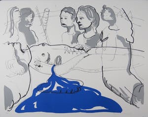 Rinke Nijburg - Kleurenzeefdruk DE ONTMOETING Handgesigneerd. kopen? Bied vanaf 45!