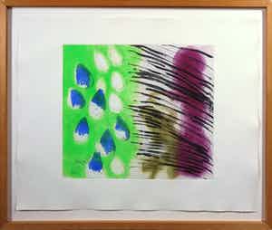 Ger Lataster - Gemengde druktechniek, Zonder titel - Ingelijst verkocht voor € 50!