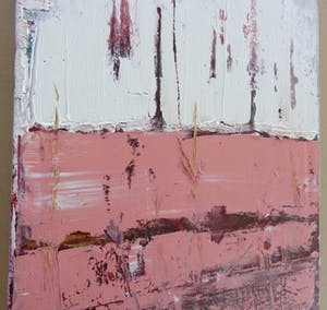 Irene van den Bos - ROZE ABSTRACTIE / OLIEVERF DOEK / 50x40cm kopen? Bied vanaf 28!