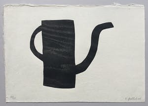 Klaas Gubbels - houtdruk 'Zwarte kan ’ - 2006 - oplage 30 kopen? Bied vanaf 375!