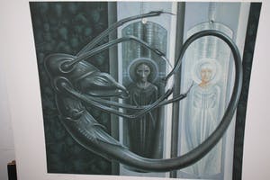 Joseph Bruyn - aliens in landschap kopen? Bied vanaf 15!