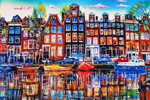 Elena Polyakova - Elena Polyakova - Een kanaal in Amsterdam verkocht voor € 99!