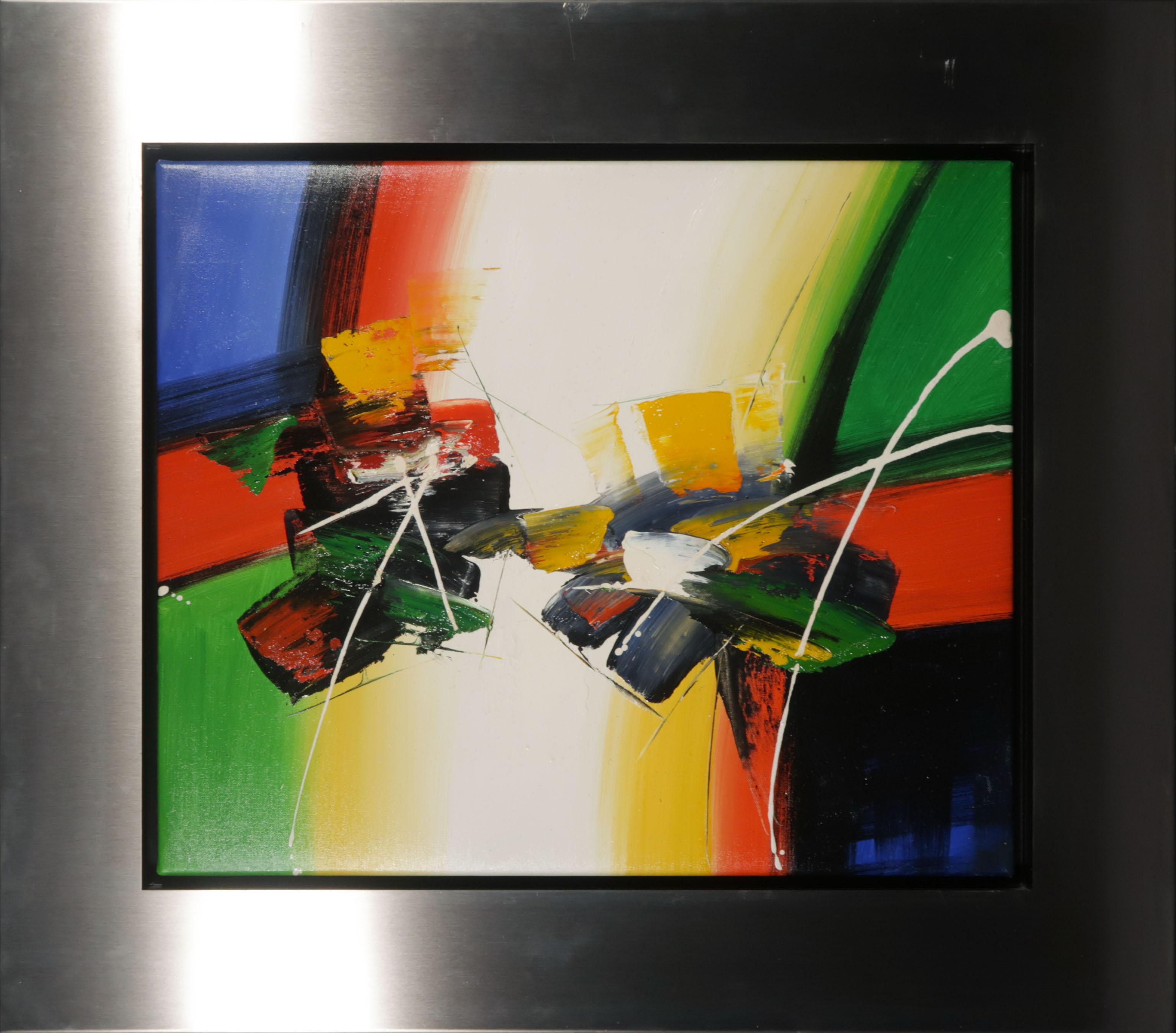 Lee Cole - Acryl op doek, Brasil - Ingelijst verkocht voor € 60!