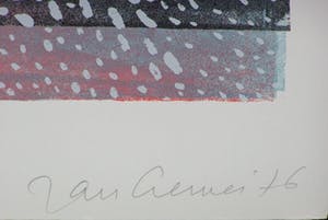 Jan Cremer - Zeefdruk. "Sneeuw". kopen? Bied vanaf 175!