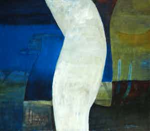 Jos Schimmer - Olieverf op doek, Z.T. (Abstracte compositie) (Groot) verkocht voor € 1!