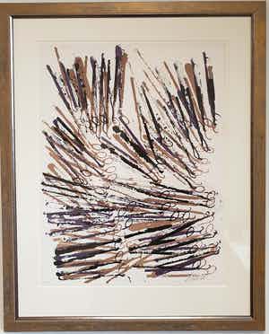 Arman - Gums Galore - Litho met tandartsgereedschap- 124/250 - Mooi ingelijst verkocht voor € 250!