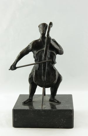 Hans Kuyper - Brons, De cellist kopen? Bied vanaf 150!