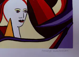 Maartje Wijngaarden - “Faces”. Handgesigneerd en genummerde zeefdruk. kopen? Bied vanaf 35!