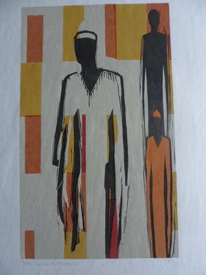 Marianne de Moor - Linosnede, titel onbekend kopen? Bied vanaf 40!