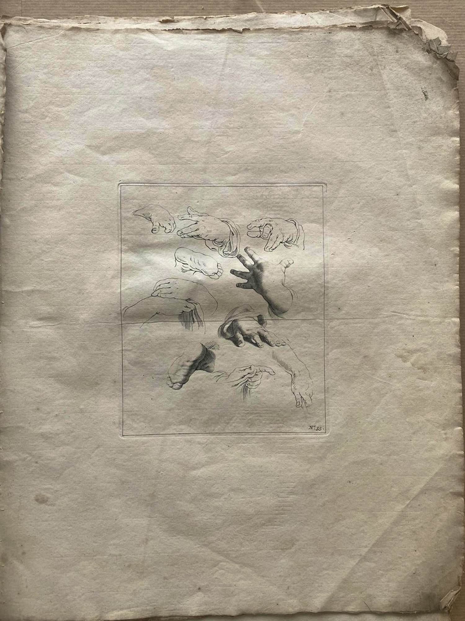 Abraham Bloemaert - Studie van handen kopen? Bied vanaf 49!