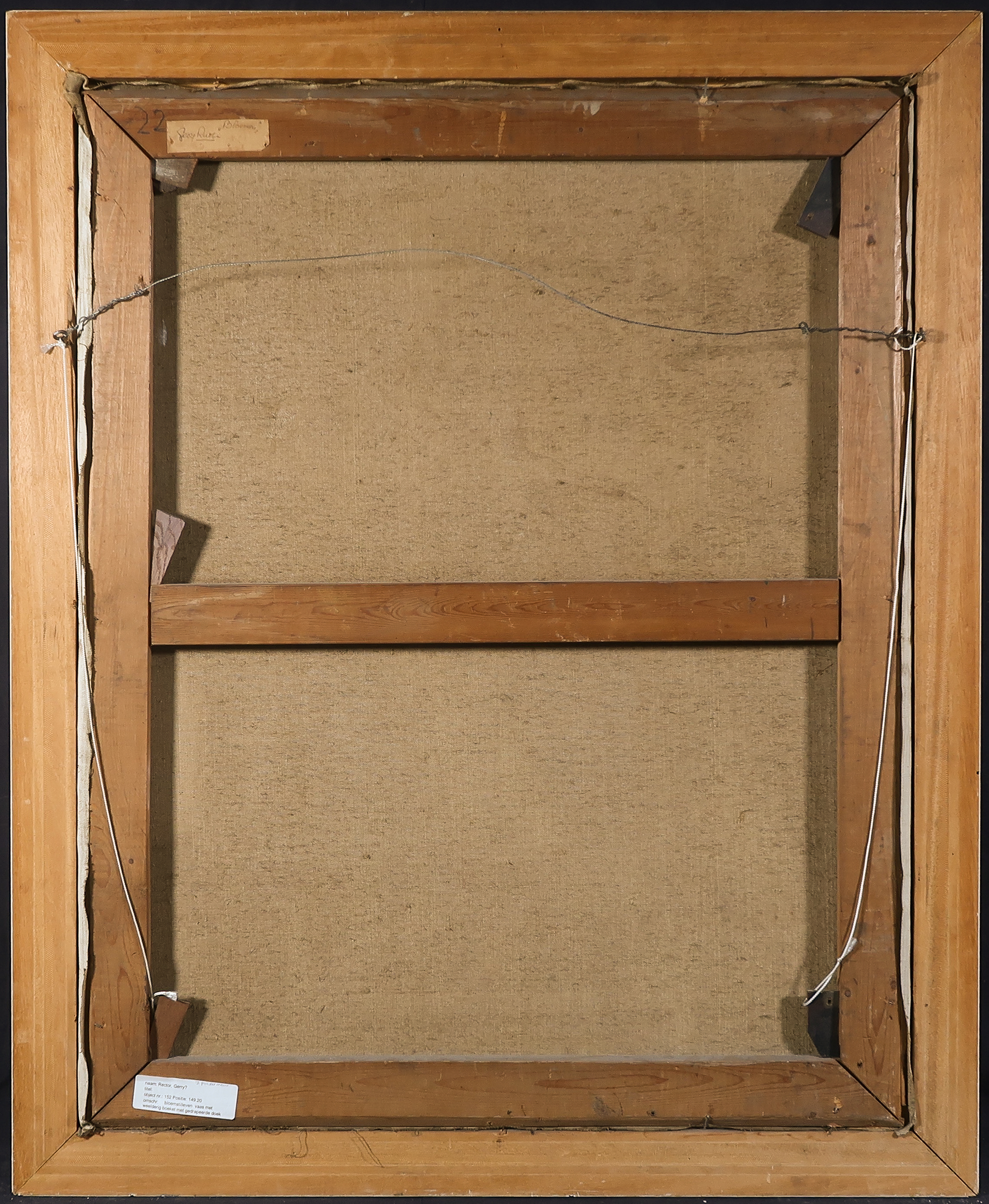 Georg Rueter - Olieverf op doek, Bloemen - Ingelijst kopen? Bied vanaf 1000!