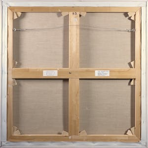 Paul Overhaus - Acryl op doek, Land, water en lucht I - Ingelijst (Groot) kopen? Bied vanaf 1!