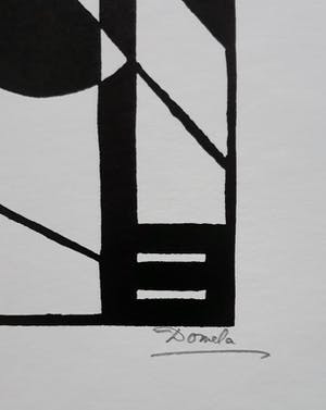 Cesar Domela - Constructivistische compositie, zeefdruk kopen? Bied vanaf 115!