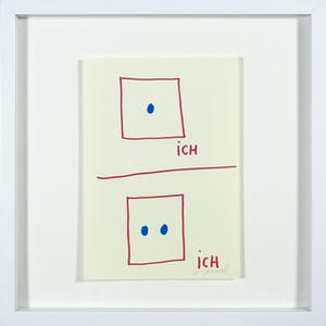 A.R. Penck - Litho, Ich Ich - Ingelijst kopen? Bied vanaf 1!