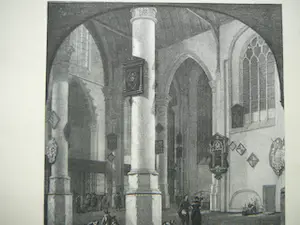 Adolf Carel Nunnink - Interieur oude Kerk Delft kopen? Bied vanaf 20!