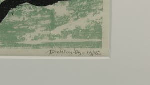 Jef Diederen - Houtsnede, Zonder titel - Ingelijst kopen? Bied vanaf 1!