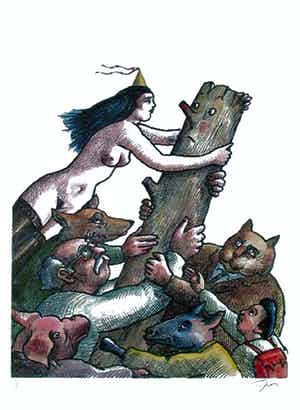 Roland Topor - Pinokkio verkocht voor € 165!