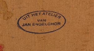 Jan Engelchor - Olieverf op doek, Abstractie - Ingelijst (Groot) kopen? Bied vanaf 500!