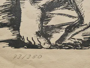 Ossip Zadkine - Grote omstreeks 1930 lithografie op papier - zonder titel - potloodgesigneerd kopen? Bied vanaf 50!