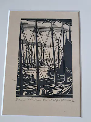 Andre van der Vossen - 3 houtsnede grafiek 1928 kopen? Bied vanaf 125!