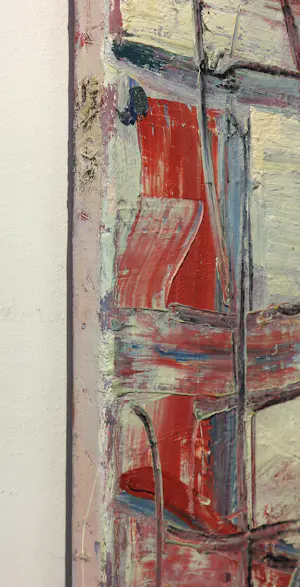 Angelos Tassopoulos - Olieverf op doek, Abstracte compositie - Zeer groot kopen? Bied vanaf 500!