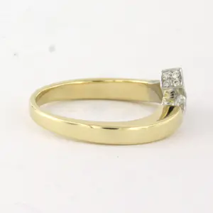 DIAMONDE 14k bicolour gouden ring met briljant geslepen diamant tot. 0.50ct kaufen? Bieten Sie von 660!