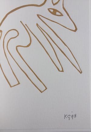 Klaas Gubbels - linosnede uit 1998 - oplage 125. kopen? Bied vanaf 175!