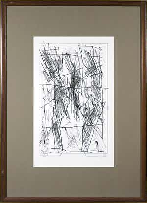 Jan Schoonhoven - Zeefdruk uit het portfolio Formatie - Ingelijst verkocht voor € 1!