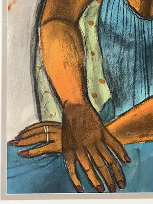 Corneille - Groot pastel en aquarel op papier, Aïcha, de mooie Peul, 1990 kopen? Bied vanaf 6000!