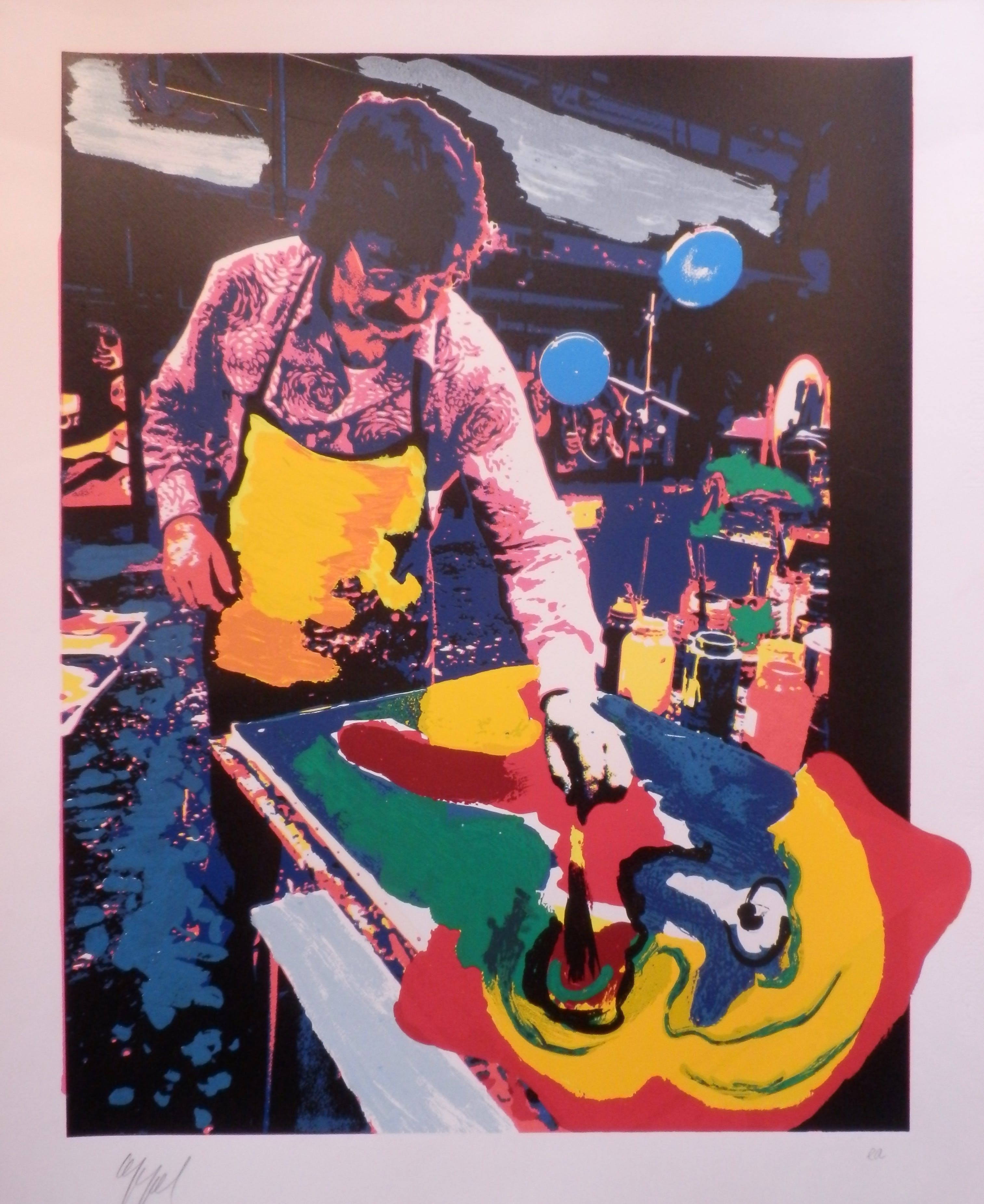 Karel Appel - Gr.Ingeschilderde Proef-Zeefdruk SUNDAY Handgesigneerd!!! kopen? Bied vanaf 275!