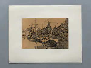 Dick Ket - Dick Ket - Acht Tekeningen van Dick Ket (Tekening No 1 dubbel) kopen? Bied vanaf 50!