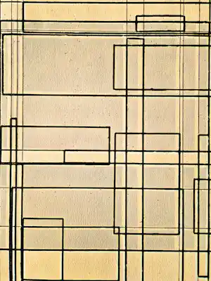 Paul van Gils - 1981 - Ets op dik papier - geometrische studie fase 1-2+2A - zeer kleine oplage verkocht voor € 45!