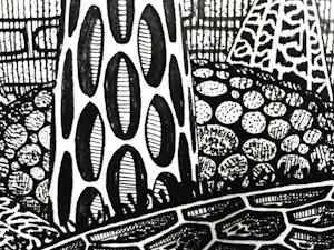 Jan Bernard Meinen - Grote & gedetailleerde Inkt-tekening "Vogels in dozen" - 1974 - gesigneer kopen? Bied vanaf 29!