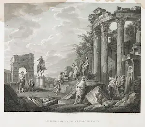 Robert Daudet - Gravure, Lot van drie landschappen kopen? Bied vanaf 1!