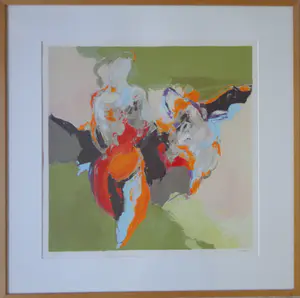 Peter Munnik - ZONDER TITEL / KLEURZEEFDRUK / 88x88cm / KADER / SIG kopen? Bied vanaf 45!