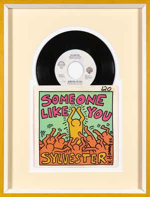 Keith Haring - 7 inch single - Sylvester - Someone like you verkocht voor € 1!