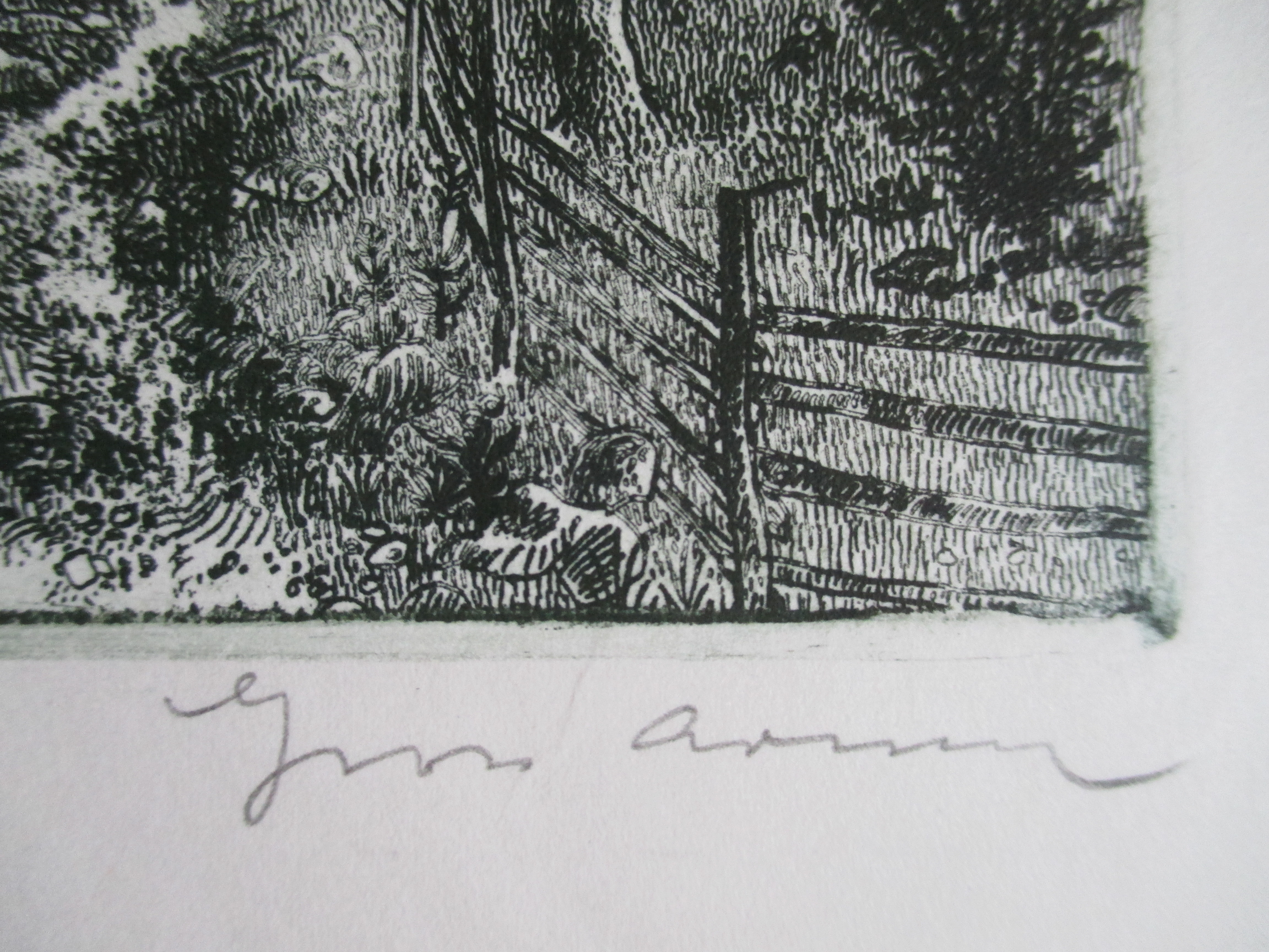 Arnold Gross - Ets landschap kopen? Bied vanaf 40!