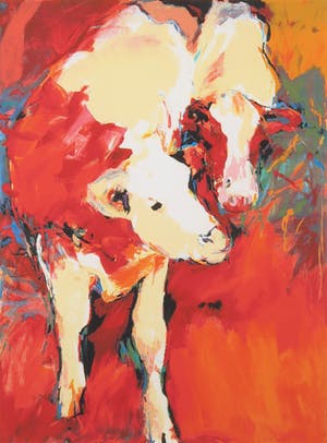 Gerda Elfring - Zeefdruk, Koeien - Ingelijst (Groot) kopen? Bied vanaf 50!