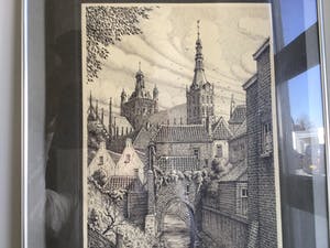 Niet of onleesbaar gesigneerd - Stads gezicht kopen? Bied vanaf 1!